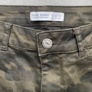 Camo Zara Denim Pants Sz 8 US